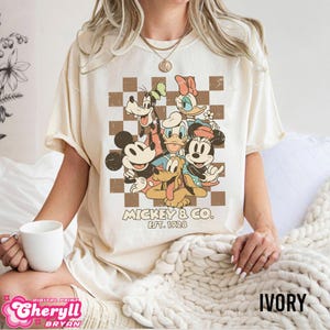Comfort Color Vintage Mickey & Co Est 1928 Shirt, Disney Trip 2025 Shirt, Disneyland Shirts, Disney Mickey And Friends Shirt, Disney Shirts