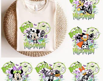 Family Halloween Png Bundle, Not So Scary Halloween Png, Halloween Png, Halloween Trip Png, Mouse And Friend Halloween 2025 Png Bundle