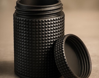 Screw Lid Storage Container STL – 3D Printable Jar with Threaded Cap – Digital File for Desk, Tools, Travel & Organization