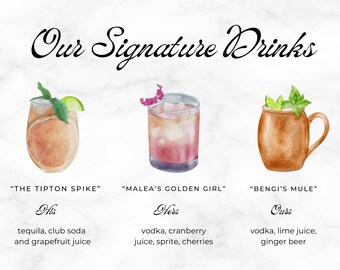 MENÚ DE BEBIDAS EDITABLE