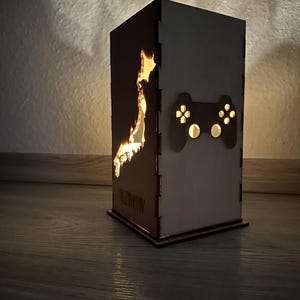 3D Laser Laterne Japan Tiere Gamer