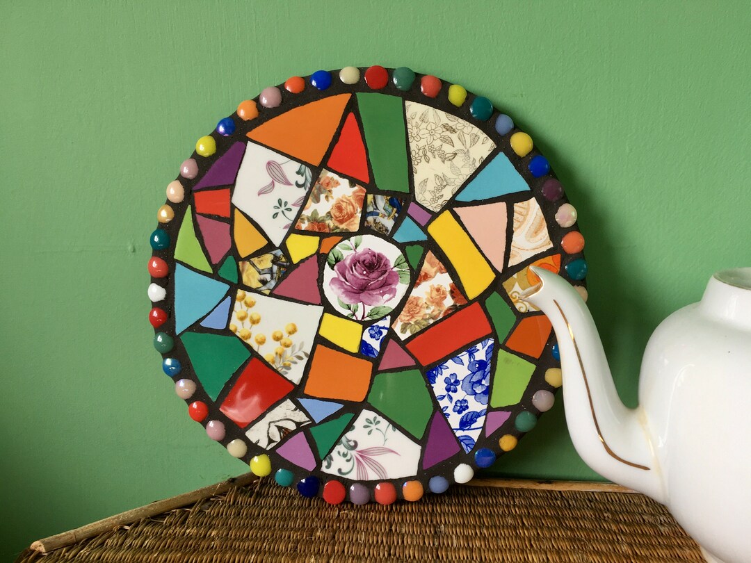 Pot Stand Mosaic Pot Stand Teapot Stand Mosaic Etsy