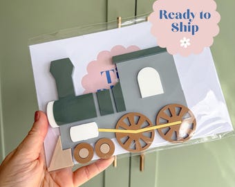 Handmade Acrylic Vehicle Wall Decor: Tractor, Rocket, Train