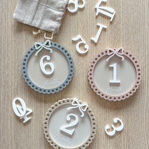 Meilensteintafel, Meilensteinkarten, Baby-Meilenstein, Monatliche Baby-Plakette, Babygeschenk, Neugeborenengeschenk, Baby-Meilensteinplakette