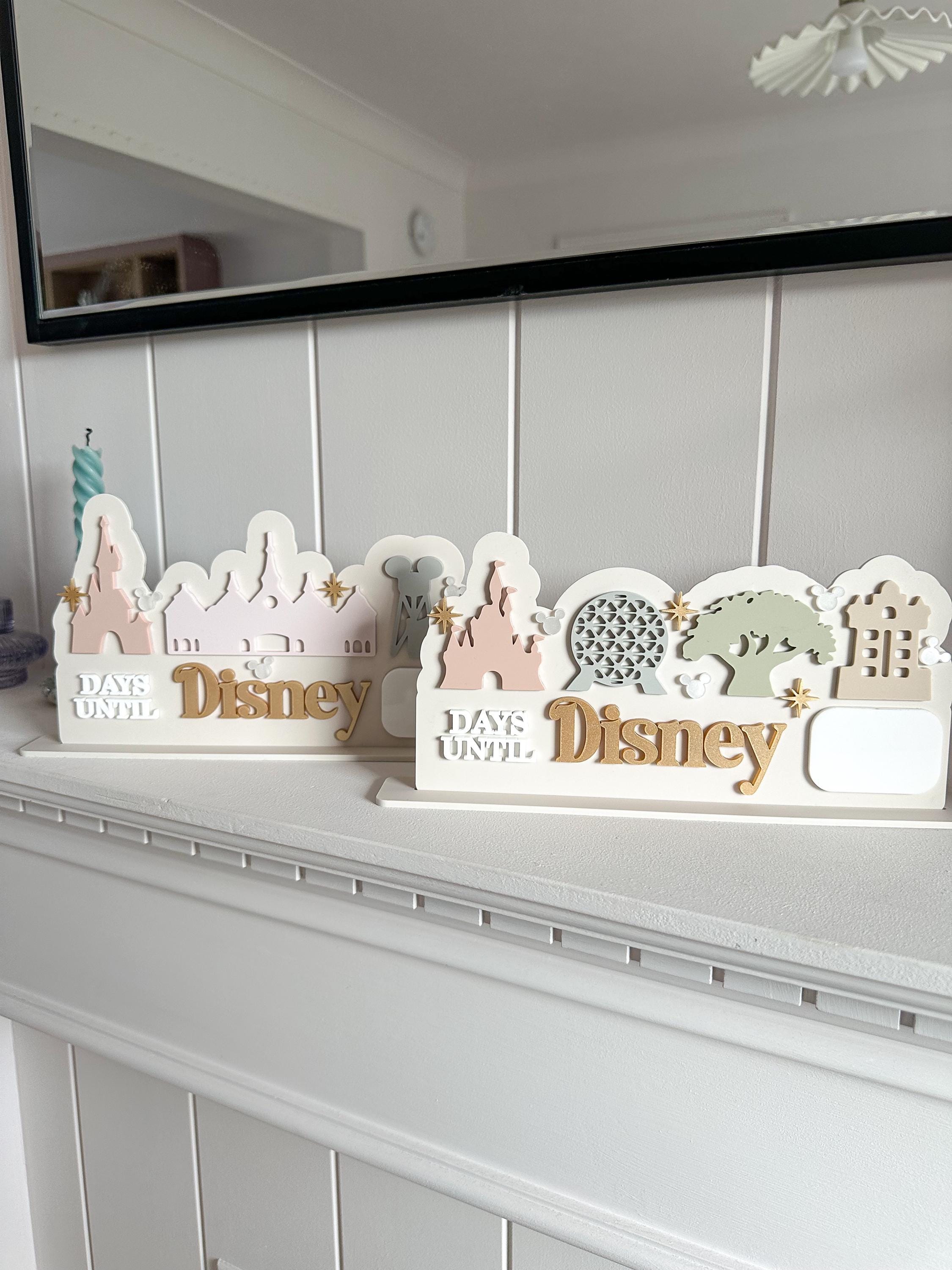 Theme Park Countdown Sign, Themed Countdown, Vacation Decoration, Countdown to Holiday, Sleeps Until Sign, Theme Park Countdown