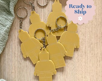 Lego Keyring, Lego figure keyring, Key ring, Gift Ideas, Key ring Gift, Ready to Ship, Kids Gift Ideas