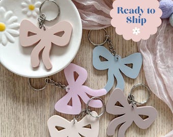 Bow Keyring, keyring, Key ring, Gift Ideas, Key ring Gift, Bow decoration, Bow Keyring Gift, Bow Decor, Ready to Ship