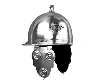 Roman Celtic Montefortino Helmet 18 gauge Mild Steel Helmet For Reenactment