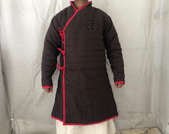 Medieval Padded Cotton Gambeson: Viking Armor Protective Jacket