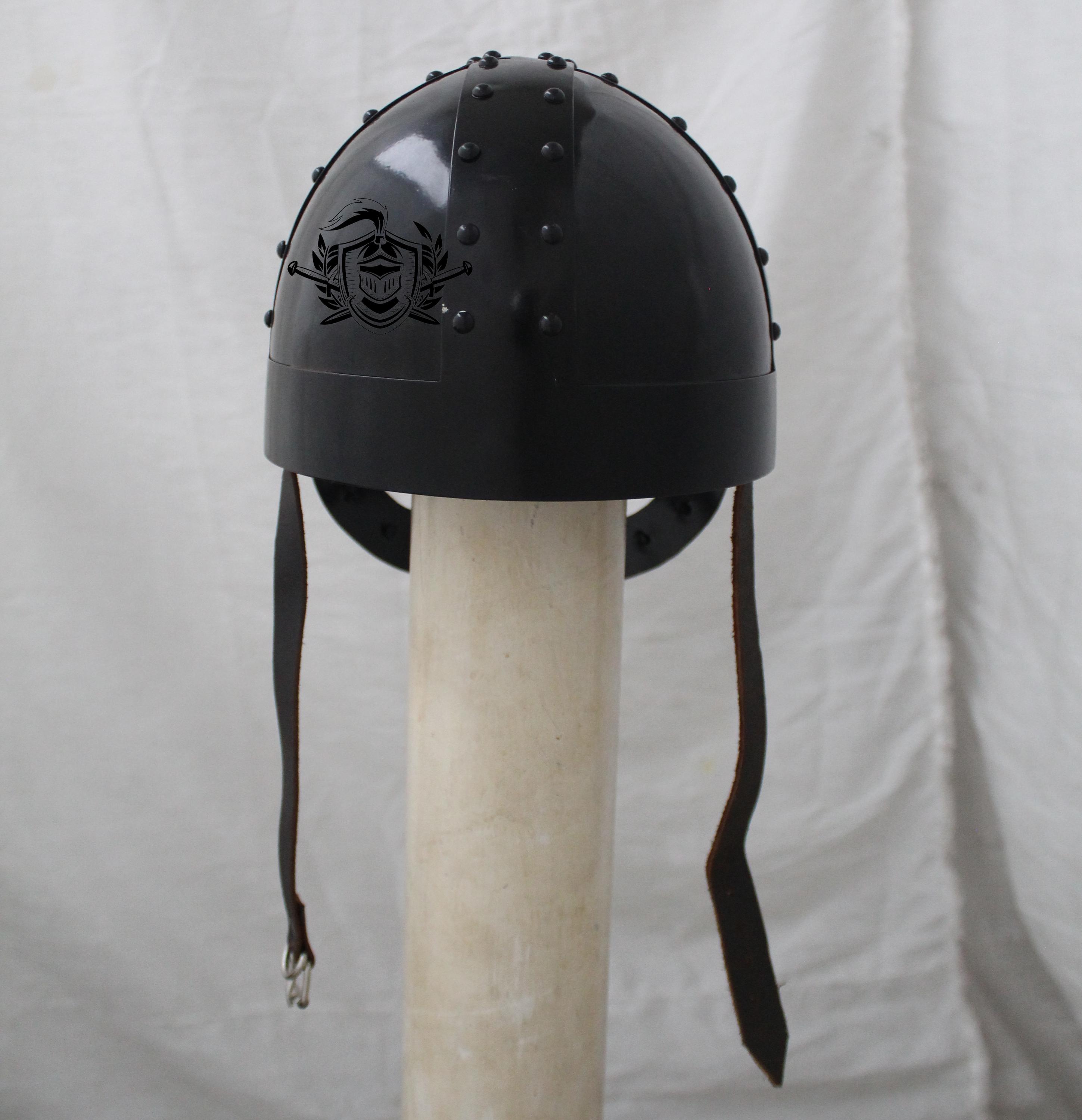 Casque Viking Avec Nasal - Acier Doux 1.2mm - Pour LARP, Cosplay, Reconstitution - Fait Main En Inde
