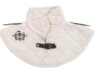Medieval Padded Cotton Gorget: Armor Neck Protector Collar