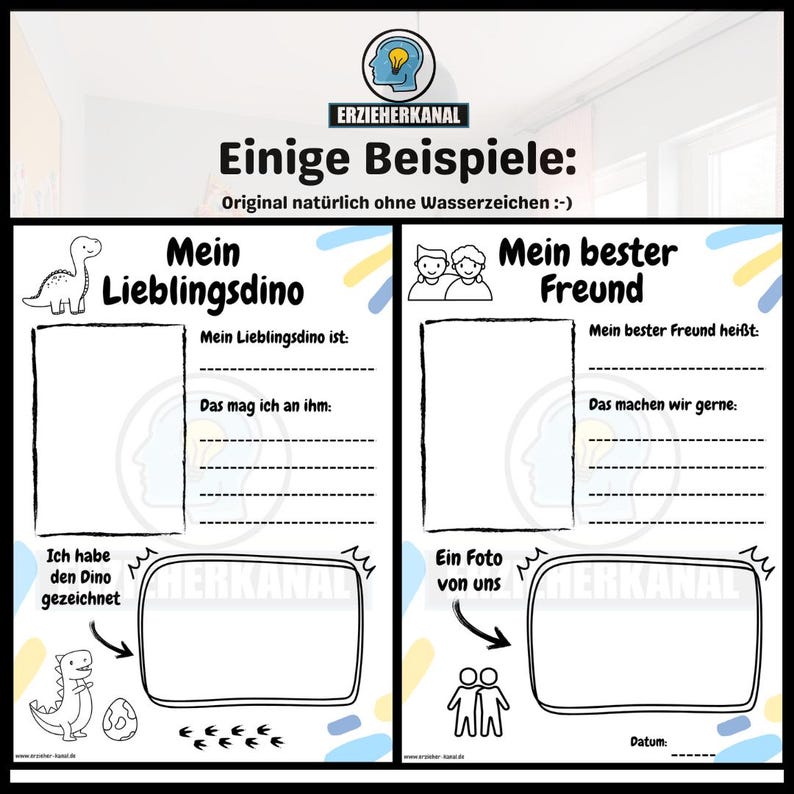 Portfolios für den Kindergarten Vorlagen für Kita