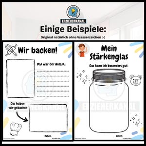 Portfoliovorlagen für die Kita und Krippe und Kindergarten