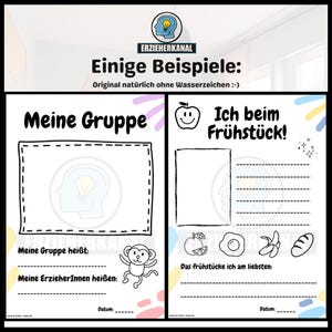 Portfolio Kindergarten Kita und Krippe Erzieher