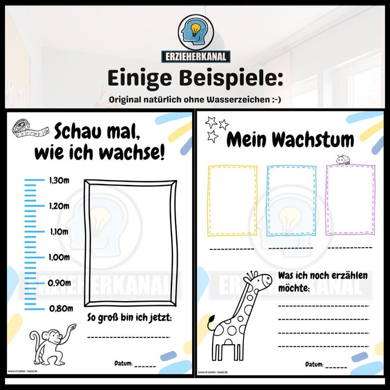 Portfoliovorlagen Kindergarten Beispiel