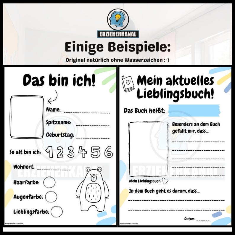 Portfolio Vorlagen für Kindergarten, Kita und Krippe Portfolio Vorlage