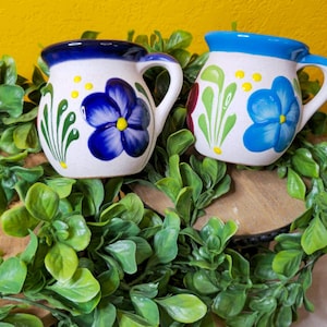Mexican Mug - Jarro Mexicano / Coffee mug / barro mug for chocolate/ champurado mug / jarro de Barro