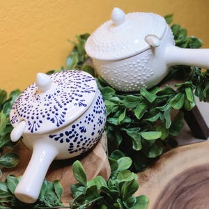 Talavera inspired salsa bow- Handmade Mexican salsa bowl - salsa server- gift - birthday gift- house warming gift / ceramic