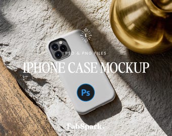 Photoshop Iphone Case Mockup, Iphone Case Mockup, Phone Case Mockup, PS Smartphone Case Mockup, Tough phone Case Mockup, PSD Case Mockup