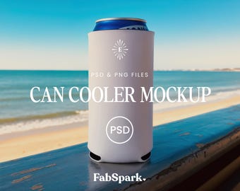 POD Slim blikjeskoelermodel, blanco slim blikjeskoelermodel, Slim blikjeskoelermodel, Photoshop PSD-blikjeshoudermodel, slim objectmodel