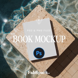 PSD Book Cover Mockup, POD Journal Cover Mockup, Canva Book Mockup, Photoshop Book Mockup, Printify Hardcover Book, Blank Book, Ebook Mockup