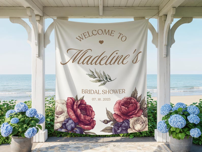 Elegant Tapestry Canva Mockup, POD Tapestry Mockup, Vertical Tapestry for Canva, Party Banner Canva Template, Canva Drag & Drop Mockup