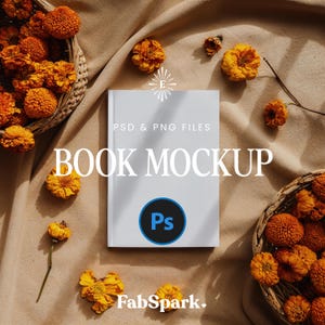 Hardcover Book Mockup, POD Journal Cover Mockup, Canva Book Mockup, Photoshop Book Mockup, Printify Blank Book, Ebook Mockup, PSD Book Cover
