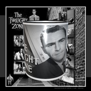 Twilight Zone Version #2,  11oz Dishwasher Safe Coffee Mug, Black Inside, Black Handle