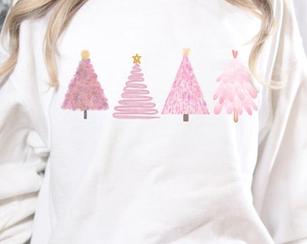 Roze kerstboomtrui: Coquette Holiday Apparel