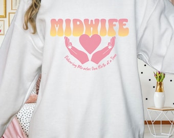 Sweatshirt verloskundige levert wonderen: geboortecadeau