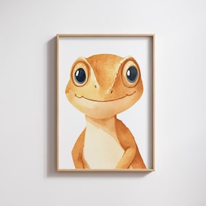 Cuadro infantil cartel infantil Camaleón, descarga digital, cartel habitación infantil, decoración pared habitación infantil, habitación infantil Camaleón P10023
