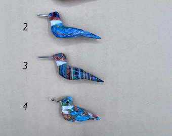 Rare Stone Fetish Bird Bead, Bird Bead, Hummingbird Bead, Hand carved Fetish, Ltd supply