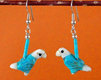 Eagle Turquoise Fetish Earrings