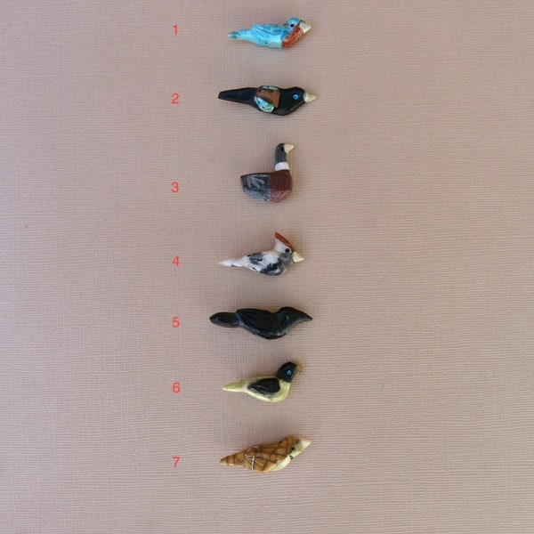 Hand Carved Bird Beads, Bird Fetish Beads, Bird Fetish Jewelry, Raven Jewelry, Bird Jewelry, Bird Bead, Bird Fetish, Bird, Turquoise bird