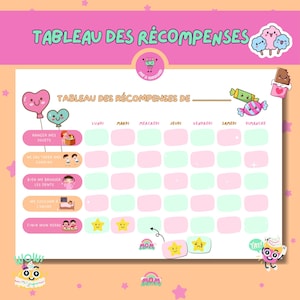 Quadro de recompensas Montessori personalizável, quadro de motivação infantil, pontos positivos, comportamento, bom comportamento, pdf, jardim de infância