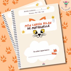 Cahier bilan maternelle, cahier progrès maternelle, cahier réussites, bilan acquis maternelle, progression enfant maternelle