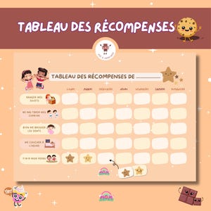 Quadro de recompensas Montessori personalizável, quadro de motivação infantil, pontos positivos, comportamento, bom comportamento, pdf, jardim de infância
