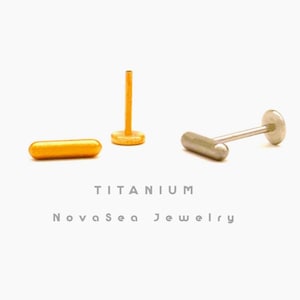 20G/18G/16G Mini Bar Push Pin Labret Stud-Threadless Flat Back Earring-Tragus Stud-Helix Cartilage Stud-Nose Stud-Flat Back Stud
