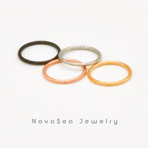 20G/18G/16G Titan Scharnier Segment Nasenring - Gold Nasenreifen - Hoop Ohrring - Septum Ring - Nahtlose Klapp Hinged Clicker Hoop - Knorpel Hoop