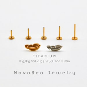 20G/18G/16G Feather Push Pin Labret Stud-Threadless Flat Back Earring-Tragus Stud-Helix Cartilage Stud-Nose Stud-Flat Back Stud