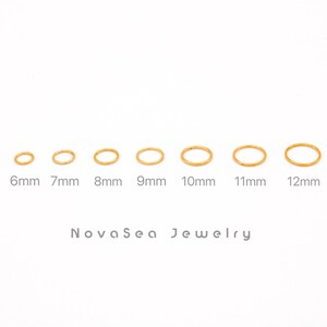 20G/18G/16G Titanium Hinged Segment Nose Ring - Nose Hoop - Gold Hoop Earrings - Septum Ring - Seamless Hinged Clicker Hoop - Cartilage Hoop