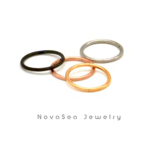 20G/18G/16G Titanium Hinged Segment Nose Ring - Nose Hoops - Hoop Earrings - Septum Rings - Seamless Hinged Clicker Hoop - Cartilage Hoop