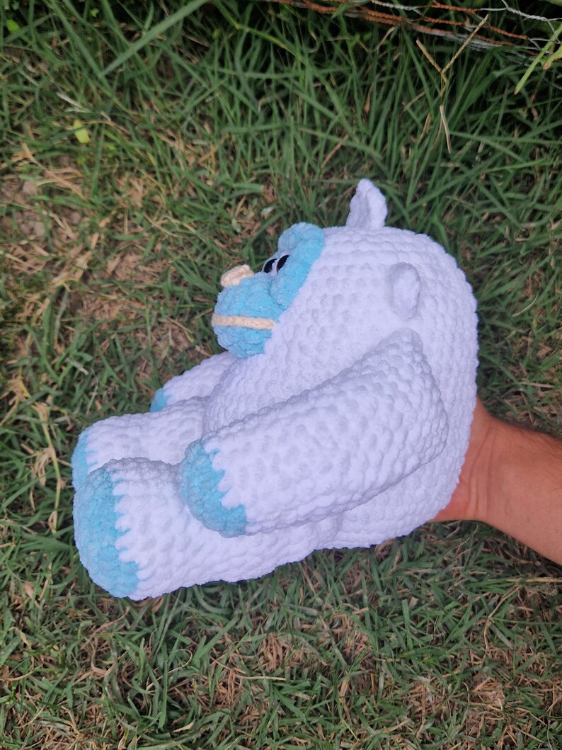 Crochet Yeti PDF Pattern, Amigurumi White Riller Plush Toy Tutorial ...