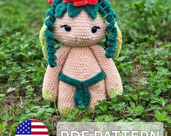 Forest Spirit Doll Pattern | Crochet Fairy Amigurumi Tutorial Toy