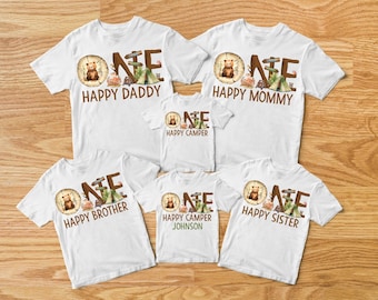 One Happy Camper Shirt, First Birthday Shirt, Camping 1st Birthday Outfit, One Happy Camper Matching Family Tees, Camp Mommy and Me Shirts