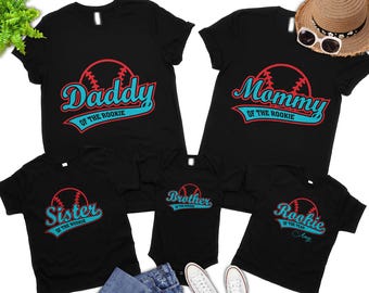 Rookie of The Birthday Shirt, Rookie Baseball Birthday Shirt, Rookie Family Shirts, First Birthday Boy Shirt, Baseball Tee, Baseball Mom Tee