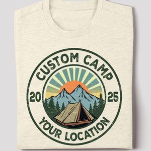 Custom Camp Shirt, Camp Life Shirt, Camping Friend Gift, Summer Camp Shirt, Camping Shirt, Family Camping, Personalized Camp Shirt, Camping