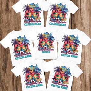 Girls Trip 2025 Shirts, Custom Name Shirts, Matching Girls Vacation Shirts, Bachelorette Trip Shirts, Making Memories Together Travel Shirts