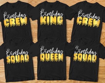 Birthday King Shirt, Custom Birthday Shirts, Custom Birthday Crew Tshirts, Birthday Party Shirt, Birthday Squad Shirt, Birthday Queen Shirts