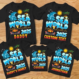 Sea World Family Shirt, Sea World 2025 Trip Shirt, Sea World Family Adventure Group Shirt, Seaworld Family Vacation Shirt, 2025 Family Shirt